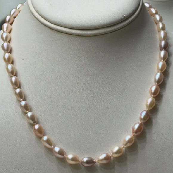 Multi-Color AAA Cultured Pearls - Hand Knotted with 14K GF Clasp - 17 1/2 Inches - Picture 1 of 9
